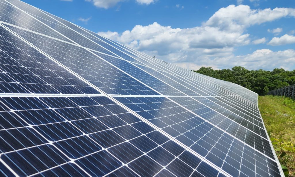 Greenbacker solar farm panel