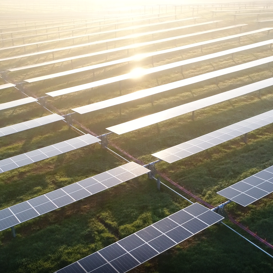 Greenbacker sun on solar array Greenbacker solar power panels